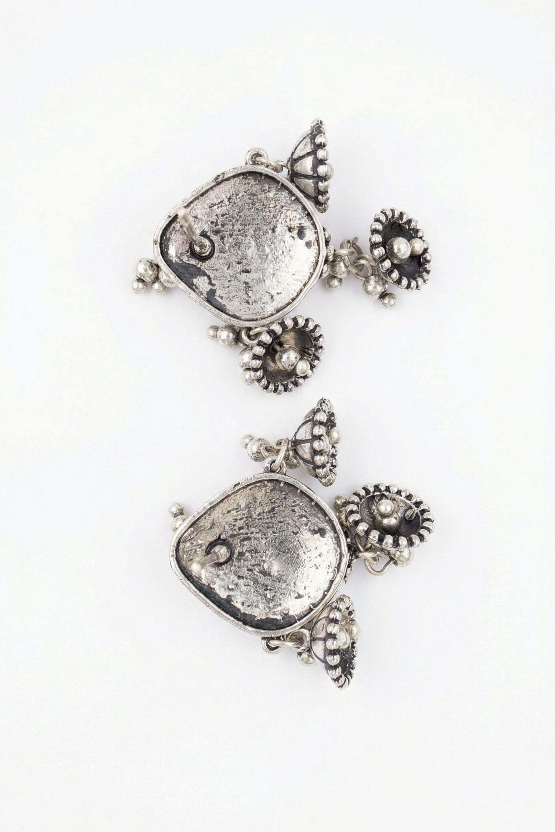 Silver Spade Dangler Earrings, , image 2